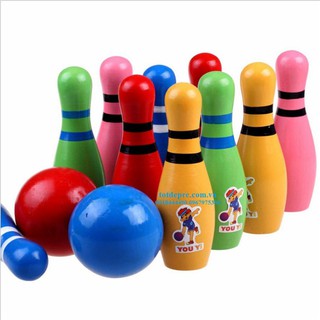 Đồ Chơi Bowling Bằng Gỗ