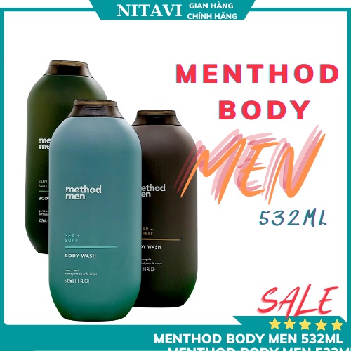 Sữa tắm Nam method men body wash 532ml Sữa tắm dưỡng ẩm cho nam giới bán chạy số 1 châu âu