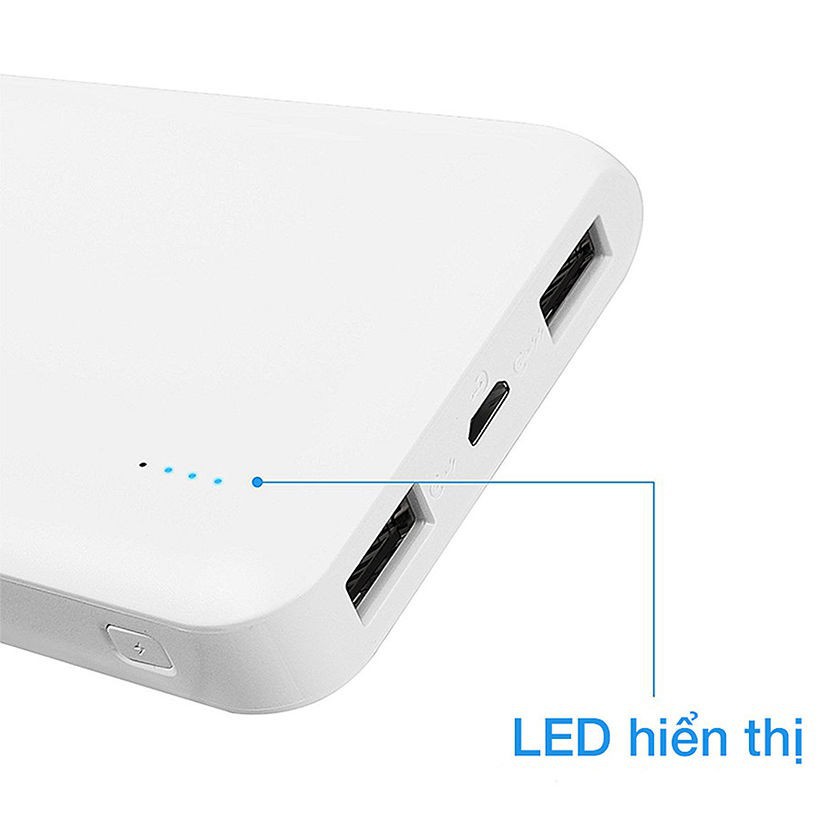 Pin sạc dự phòng Silicon Power S100 10.000mAh Đen / trắng - Hãng phân phối chính thức