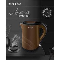 Ấm siêu tốc , Ấm siêu tốc SATO ST - 62 Hàng Chính Hãng Nhật Bản dung tích 1.8L Sôi nhanh tiết kiệm điện năng