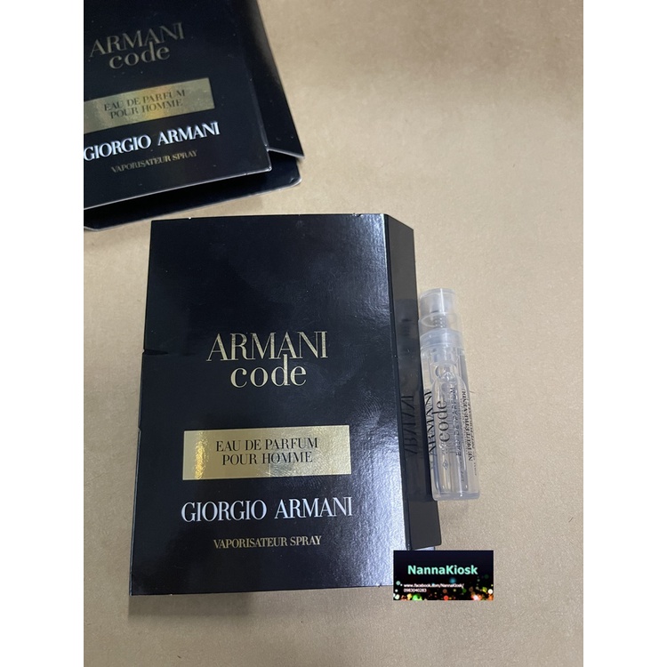Vial / Sample Nước Hoa Nam Giorgio Armani Armani Code - EDP 1.2ml