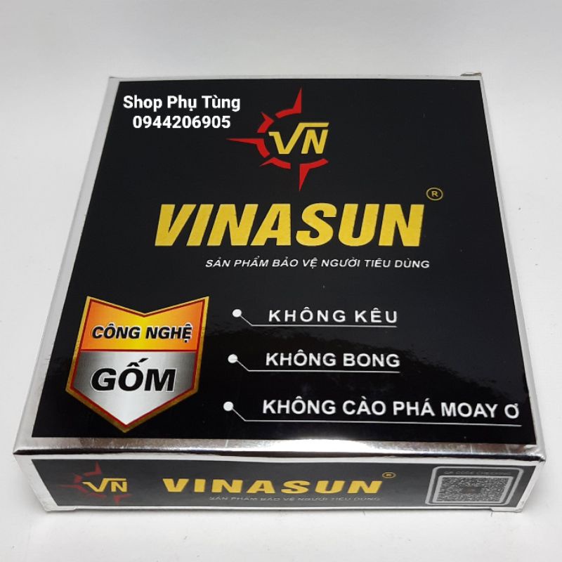 Má phanh cơ. Bố thắng đùm VINASUN. Lắp cho Dream, Wave, Rs, Ws, Rsx, S110, Future, Blade, và nhiều dòng xe số khác.