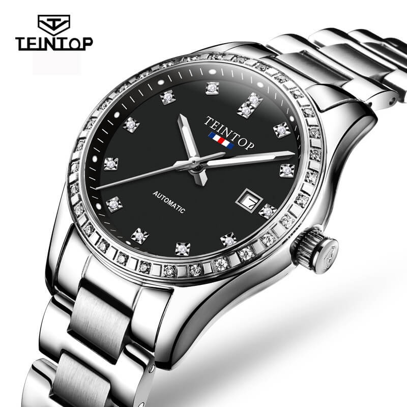 Đồng hồ nữ chính hãng Teintop T8686-3 Kính sapphire ,chống xước,Chống nước,dây kim loại ,máy Automatic,Bảo hành 12 Tháng
