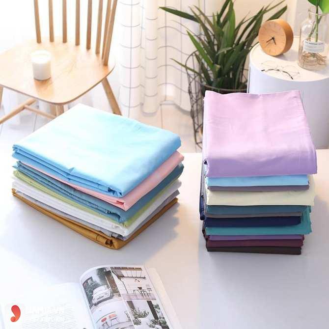 Ga Trải Giường Cotton Poly, Ga Nệm Drap Giường Chống Thấm Loại Trơn Các Màu Các Size