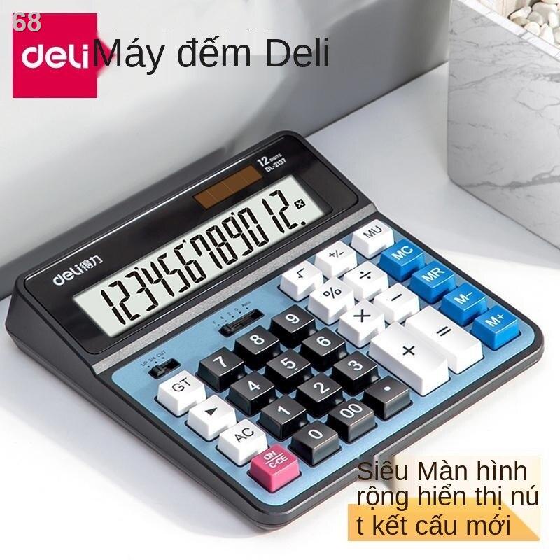 2021✕✐✐Máy tính Deli văn phòng kế toán chuyên dụng năng lượng mặt trời tài chính trường đại học phím màn hình lớn