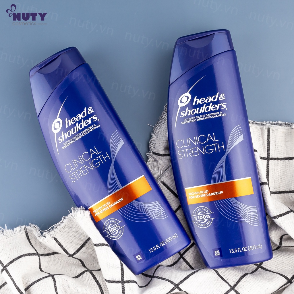 Head and shoulders Mỹ 𝐇à𝐧𝐠 𝐜𝐚𝐨 𝐜ấ𝐩 𝐍𝐡ấ𝐭 Clinical strength 400ml