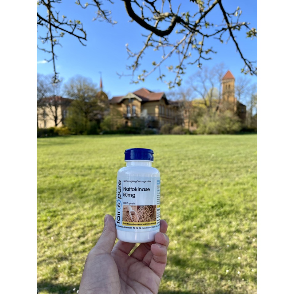 Viên uống chống đột quỵ Nattokinase 50mg Fair & Pure Đức 180 viên