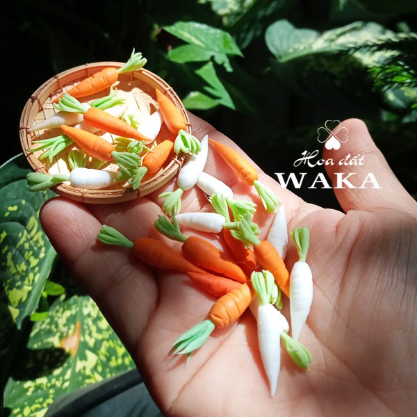 Mô hình Củ Cải Cà Rốt Mini- Rau Củ Quả 1/12