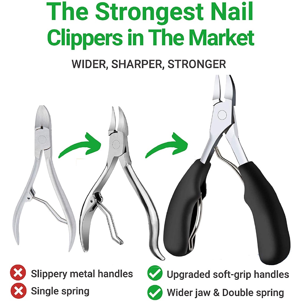Kềm Cắt Móng Chân / Móng Chân Bằng Thép Không Gỉ Chuyên Nghiệp Hoàn Hảo Cho Móng Chân Dày &amp; Ingrown / Kềm Cắt Móng