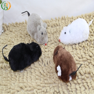 Đồ chơi chuột bông lên dây cót cho mèo cưng