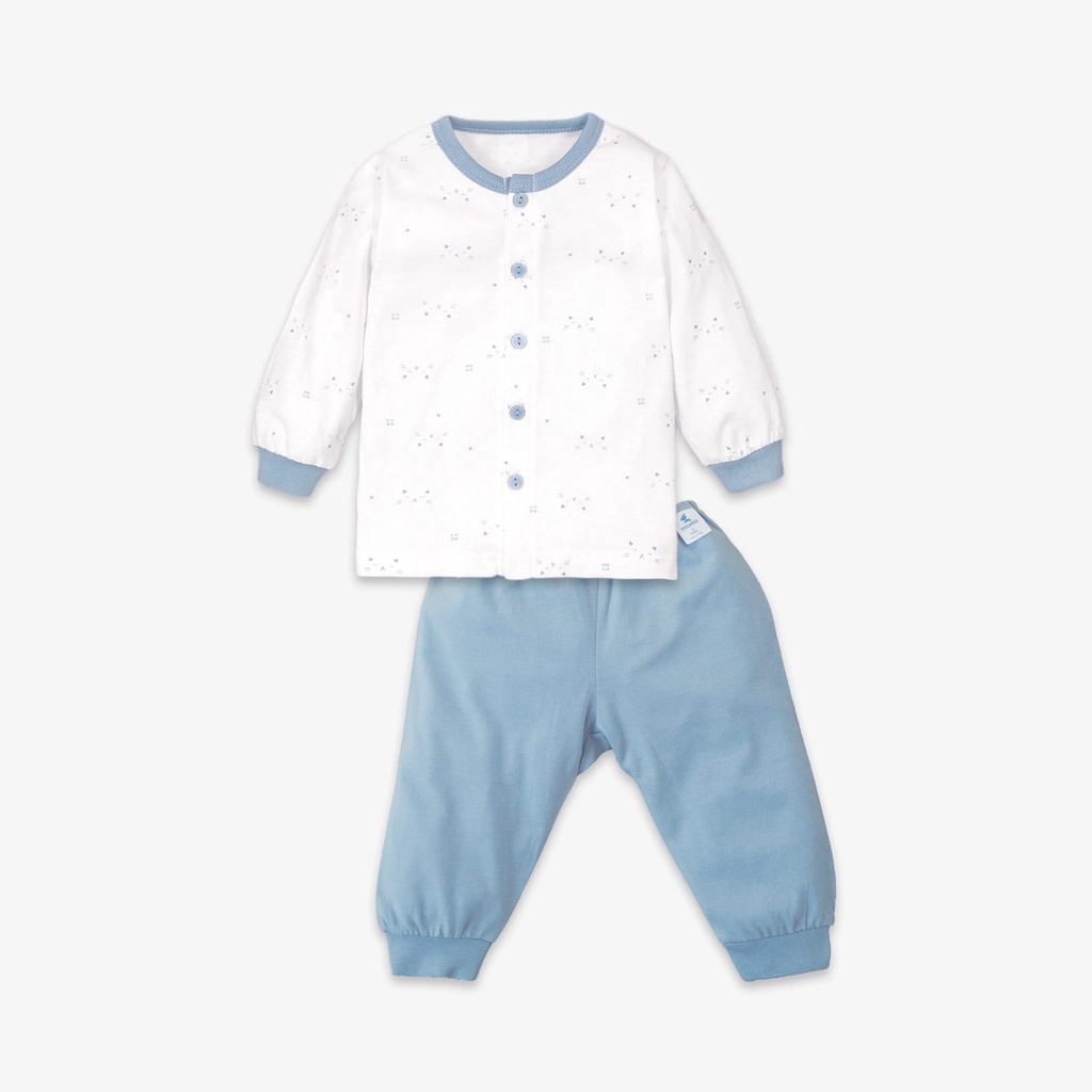 Bộ Sơ Sinh Cotton MIOMIO - Tay Dài, Nút Giữa New Cho Bé Trai, Bé Gái