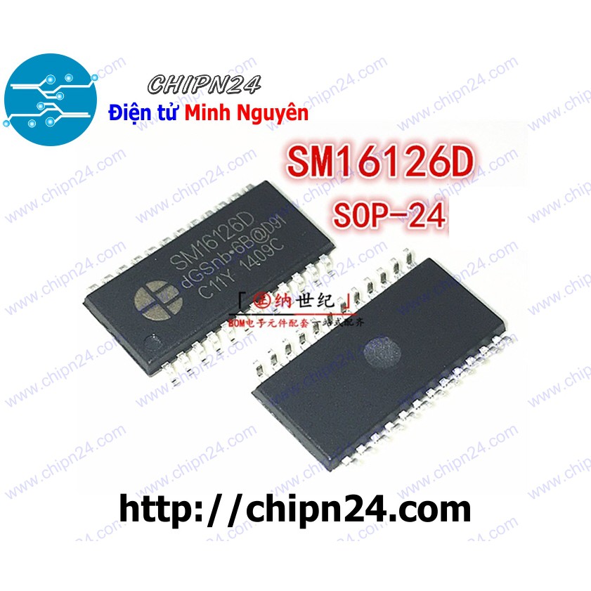 [2 CON] IC SM16126D SOP-24 (SMD Dán) (SM16126 16126)