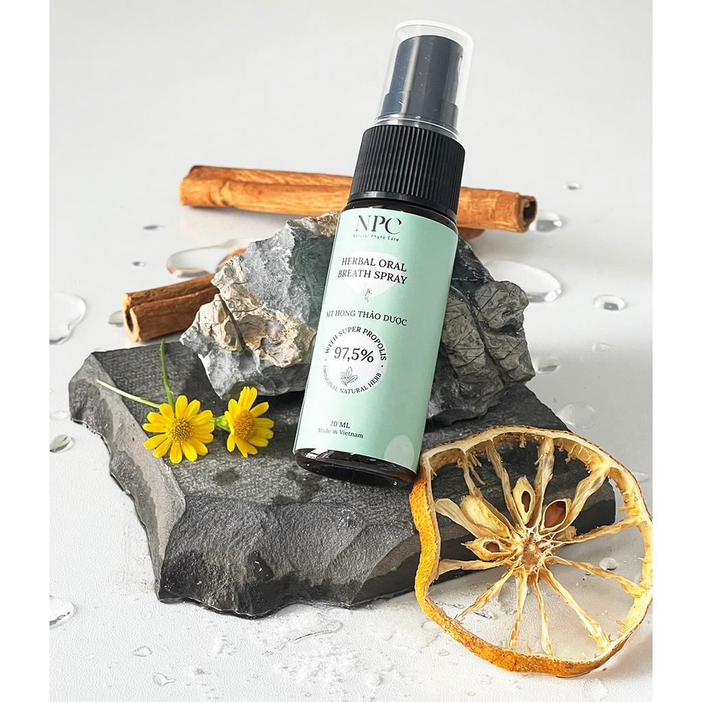 Xịt họng thơm miệng NPC chai 20ml giảm đau nhanh, ngừa viêm họng