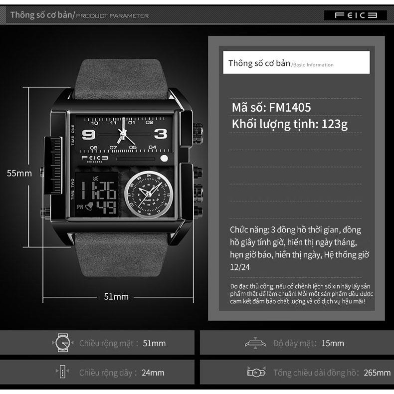 Đồng Hồ Đeo tay Nam Time Square Freesize