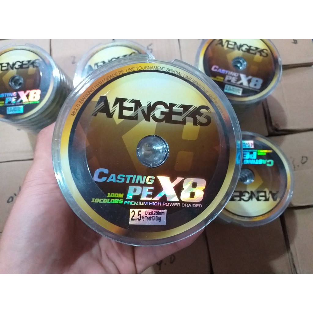 Dây câu cá - Dây PE Avengers X8 - 100m