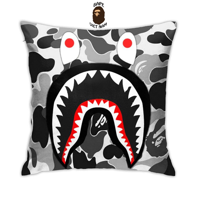Vỏ gối Sofa Bape nhiều mẫu, nhiều phối màu, chất liệu Cotton, kích thước 45x45cm Bape Việt Nam