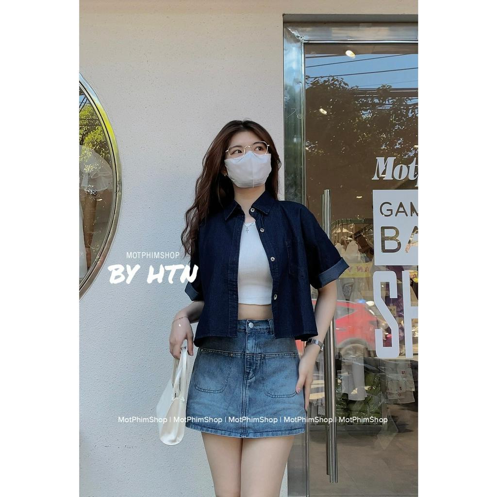 SƠ MI JEANS CROPTOP