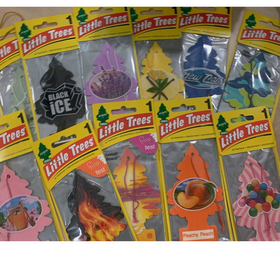 Sáp thơm Little Trees khử mùi thơm phòng, treo tủ quần áo, xe hơi (màu ngẫu nhiên)