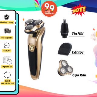 Máy Cạo Râu 3 Lưỡi, Dao Cạo Râu Cầm Tay Siêu Bén - Chống Nước CR03