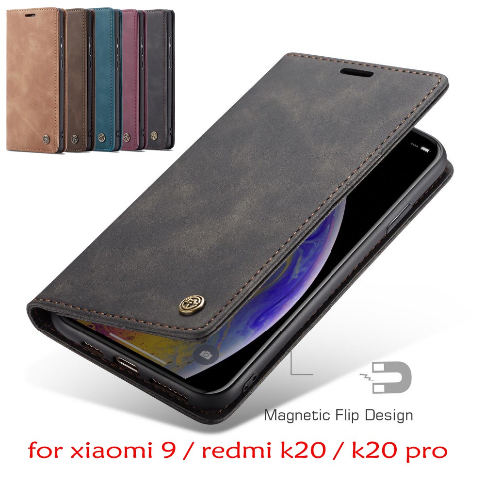 For Xiaomi Redmi K20 Pro K30 Pro Mi 9T/9T Pro Leather Wallet Case Card Slot Stand Flip Back Cover