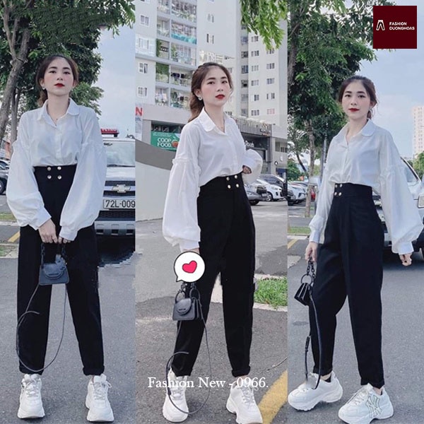 Quần Baggy Cao Cấp Hàng Mới Ra Khuy Bấm QBG071