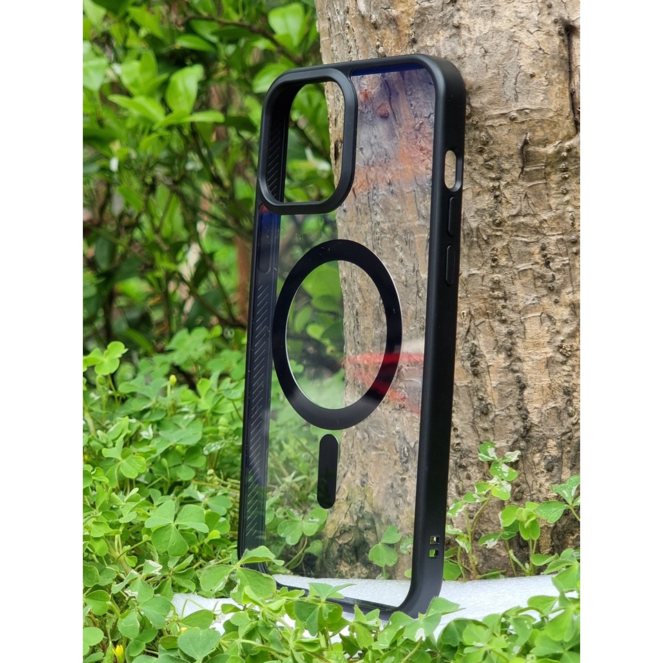 Ốp lưng hỗ trợ sạc không dây cho Smart iPhone 14 Promax , 14 Pro , 13 / 13 Pro / 13 Promax viền màu chính hãng X&amp;M