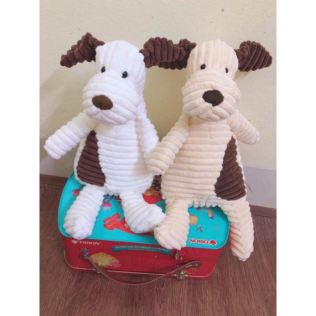 Cún bông, thú nhồi bông size 40cm, mềm mịn, không xù lông, ngộ nghĩnh đáng yêu cho bé ôm ngủ, chơi và chụp ảnh