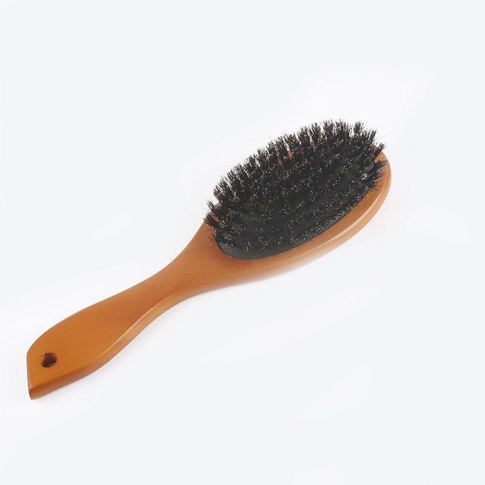 ROSE Hair Comb Airbag Wooden Handle Anti-static Natural Boar Bristle