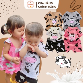 Bộ cộc tay cho bé 💖 bộ cộc tay Minkymom BÒ SỮA cho bé trai bé gái 💖 Chất thun lạnh cao cấp siêu mềm siêu mát