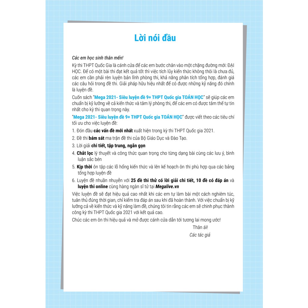 Sách - Mega 2021 – Siêu luyện đề 9+ THPT Quốc gia 2021 TOÁN HỌC | BigBuy360 - bigbuy360.vn