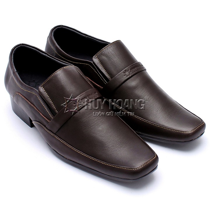 Giày nam da bò màu nâu đất PH7134