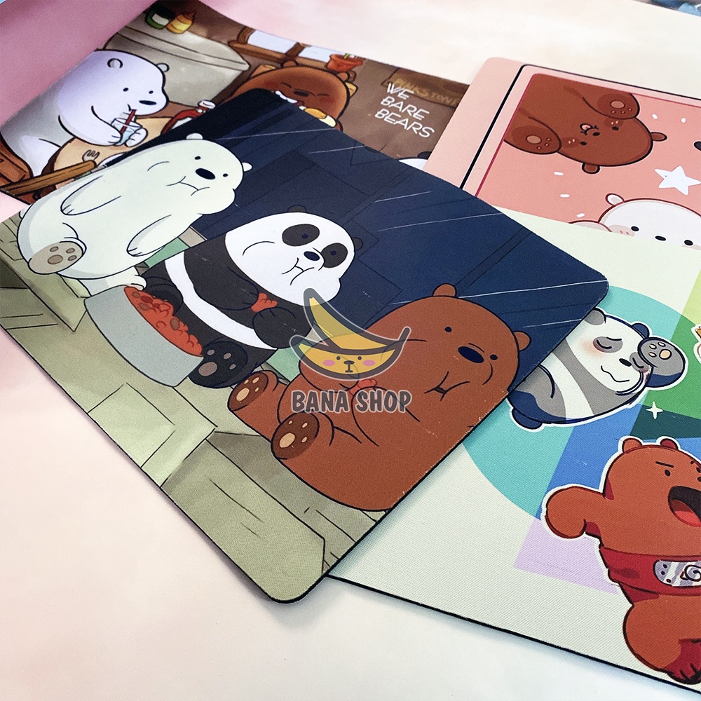 Miếng lót, bàn di chuột anh em gấu bare bears Chúng tôi đơn giản là gấu