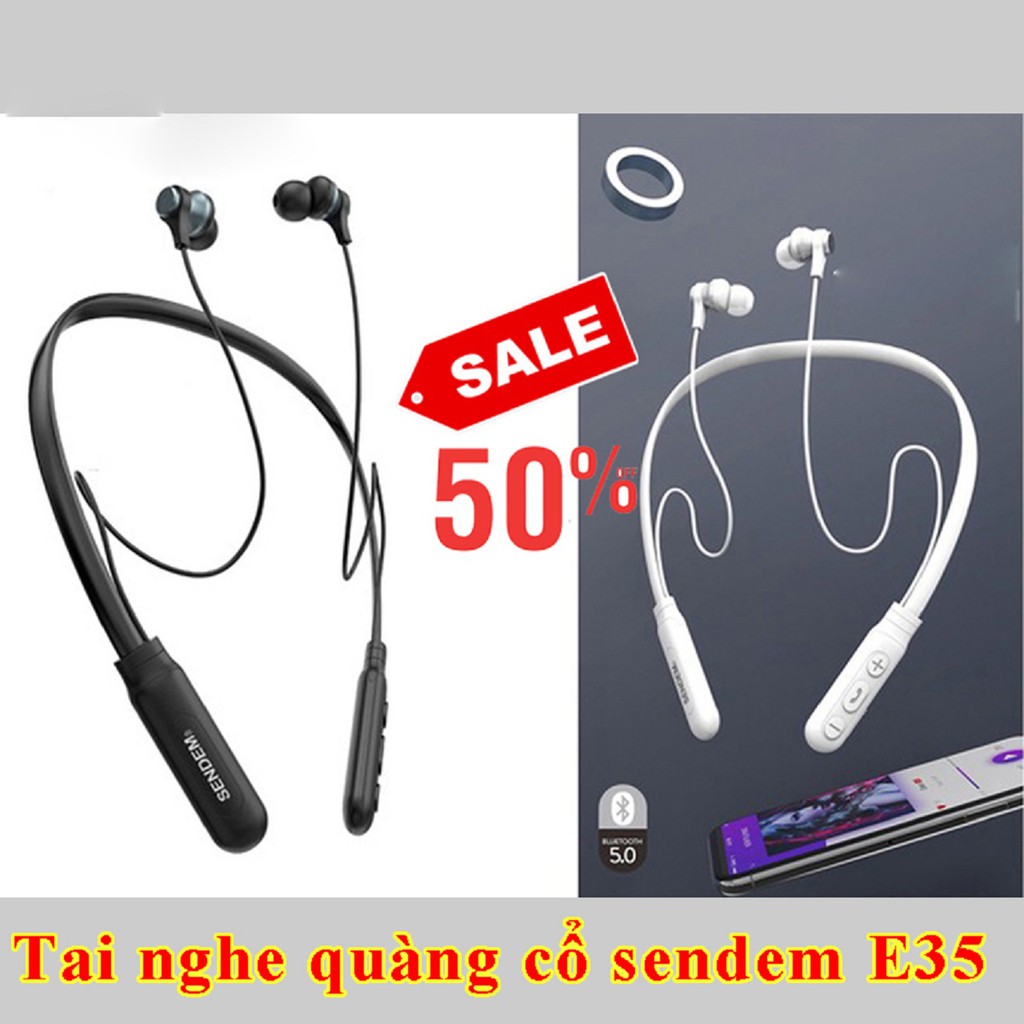 [Mua 5 cái Giá Sỉ] Tai Nghe Nhét Tai Bluetooth E35 Pin trâu 15 Tiếng - Hàng cao cấp - Bảo hành 12 Tháng 1 ĐỔI 1