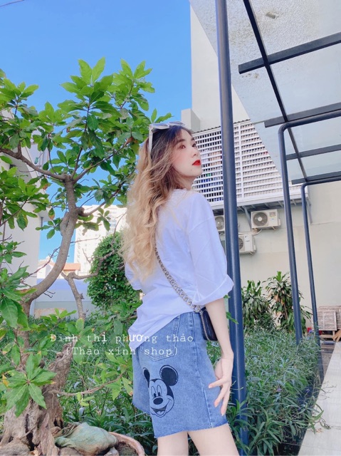 Quần jean ngố mickey Style ulzzang, mạc tami ( kèm video )