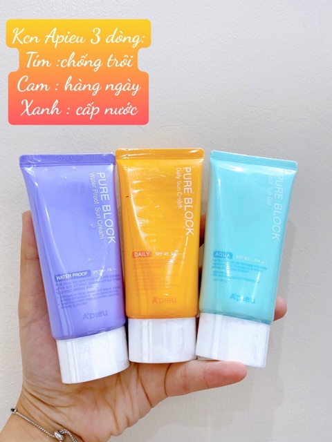 Kem Chống Nắng Hàng Ngày A'pieu Pure Block Natural Daily Sun Cream SPF45 PA+++ 50ml