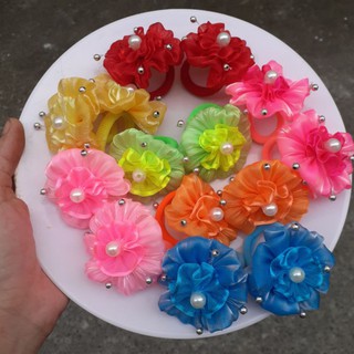 Set 2 Thun cột đính hoa mẫu 03