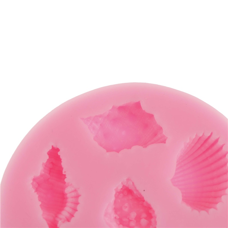 Khuôn Silicone Làm Bánh Hình Vỏ Sò / Biển 3d