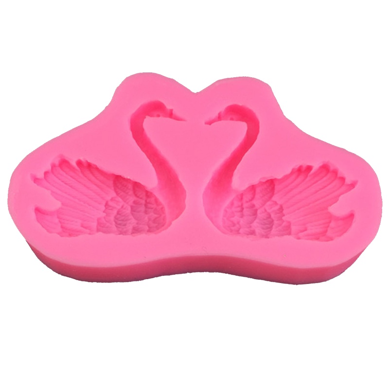 Khuôn Silicone Tạo Hình Thiên Nga Trang Trí Bánh
