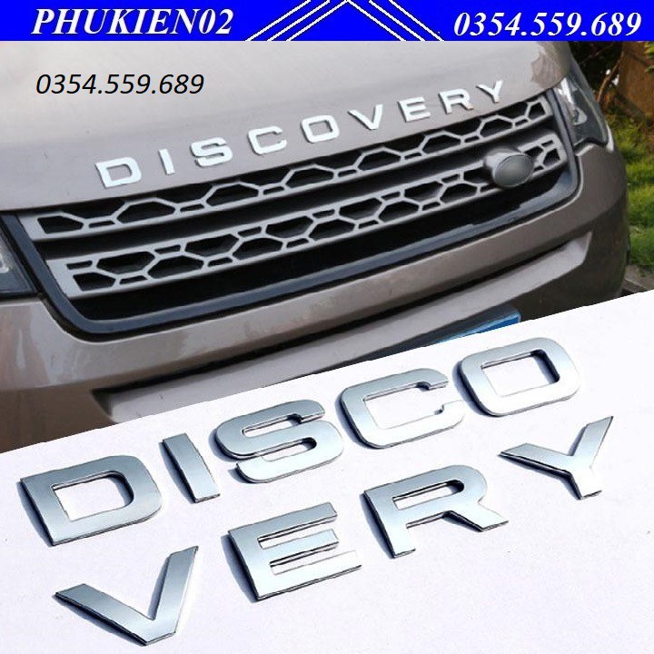 Bộ Decal chữ nổi 3D cao cấp Discovery