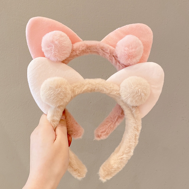 Băng đô cài tóc rửa mặt Vải Bông Chống Trượt Kiểu Hàn Quốc Dễ Thương Cho Nữ