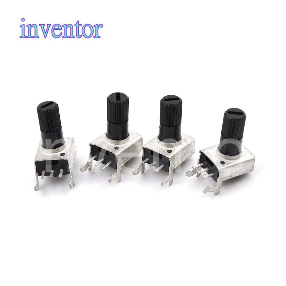 10 cái RV09 Ngang 12,5mm Trục 5k 10k 50k 100k 100k 0932 Điện trở điều chỉnh 9 Loại 3pin Seal Potentiometer igmopnrq