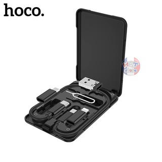 Bộ đầu chuyển đổi cáp đa năng Hoco U86 Type C Light.(ning) Micro USB-A