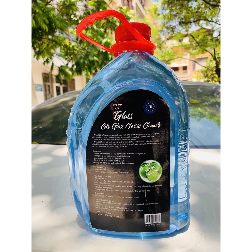 COMBO 1 THÙNG 6 CAN NƯỚC KÍNH Ô TÔ XGLASS CLASSIC EKOKEMIKA