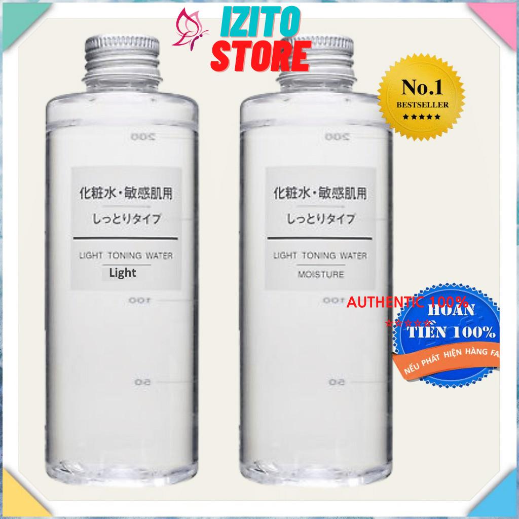 Nước hoa hồng [Dùng Là Mê-Hàng Auth] Nước hoa hồng Toner Lotion Muji Light Toning Water - Nhật Bản 200ml