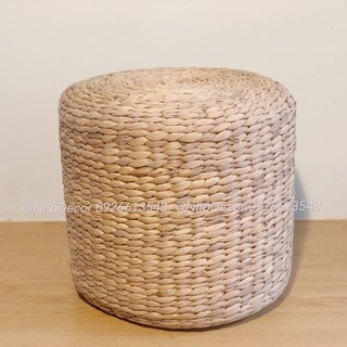 Ghế đôn ngồi lục bình (bèo tây) trang trí Decor