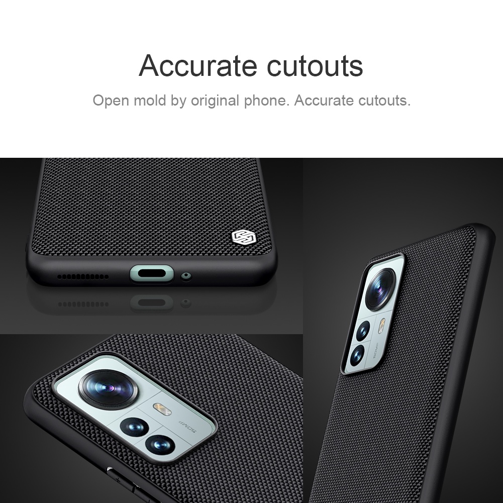 Ốp Điện Thoại TPU + PC Sợi Nylon Chống Sốc Chống Trượt Nillkin Cho Xiaomi 12 Pro / 12S Pro