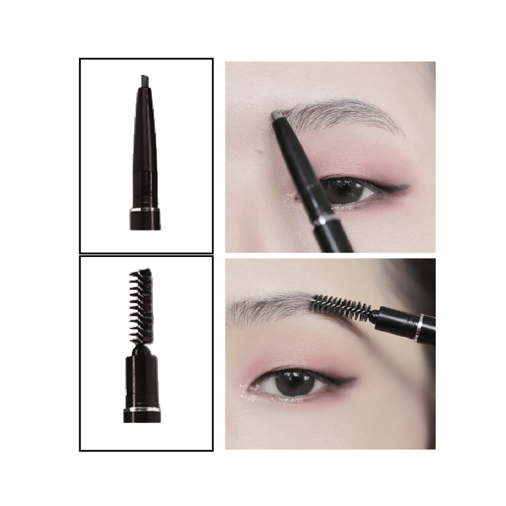 Chì kẻ mày 2 đầu không trôi không lem Beauskin Crystal Eyebrow Pencil  3g - Hàn Quốc Chính Hãng