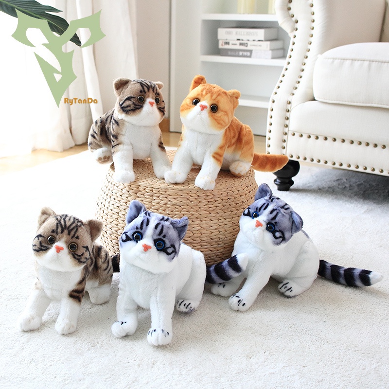 Gối Ôm Nhồi Bông Hình Chú Mèo Dễ Thương Cho Bé Gái