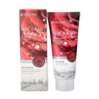 Sữa rửa mặt 3W Clinic Collagen/Trà xanh/hoa hồng/ gạo 100ml