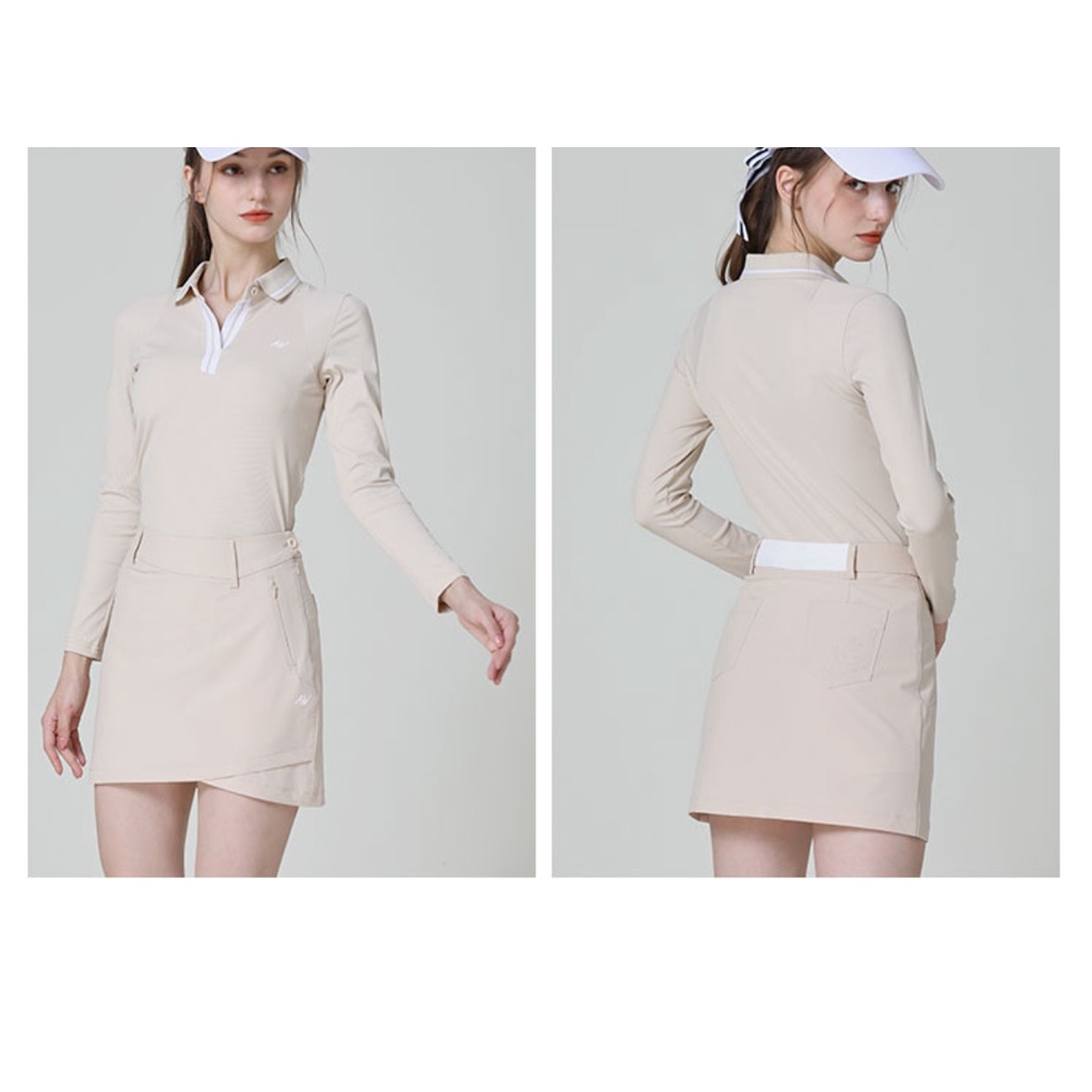 Áo Thun Thể Thao Đánh Golf Dài Tay Cổ V Nhanh Khô Thời Trang Mùa Thu Dành Cho Nữ IWH0